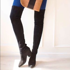Black over the knee boots